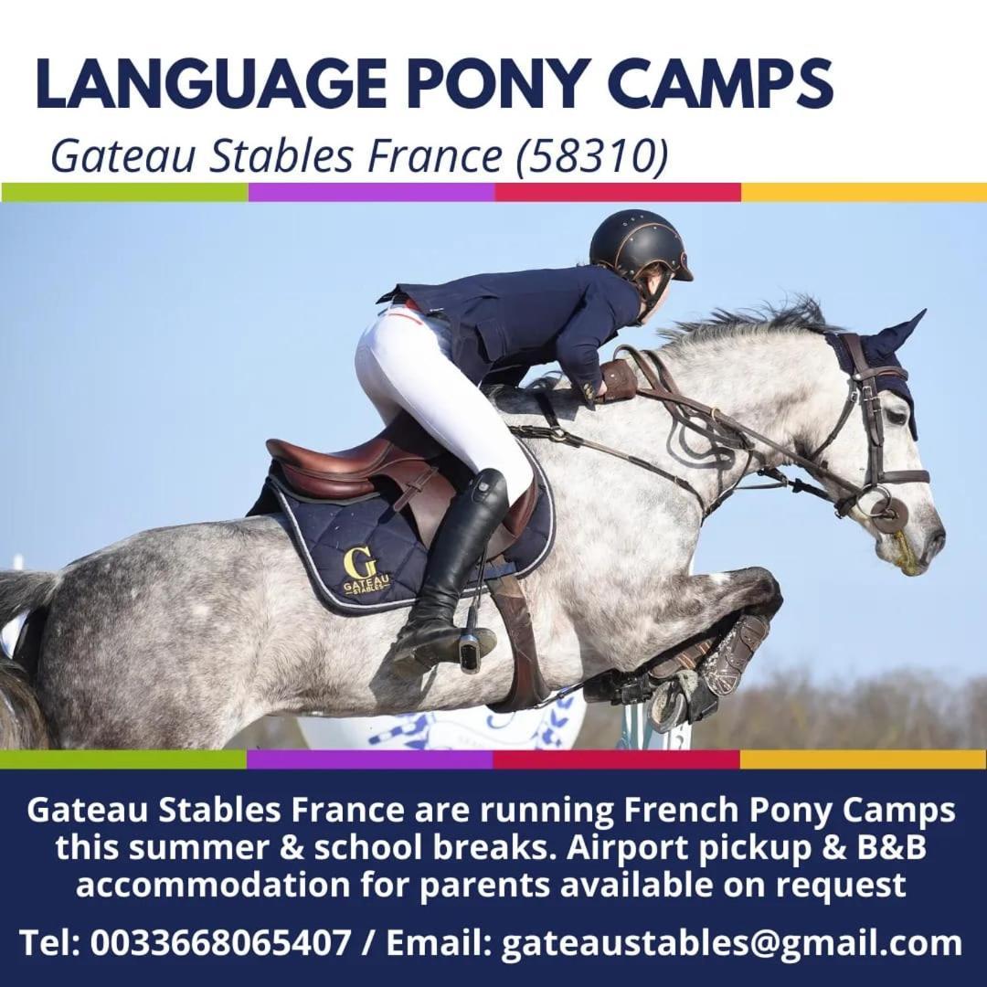 Saint-Amand-en-Puisaye Ferme Equestre & Chambres D'Hotes Gateau Stables Proche Guedelon المظهر الخارجي الصورة